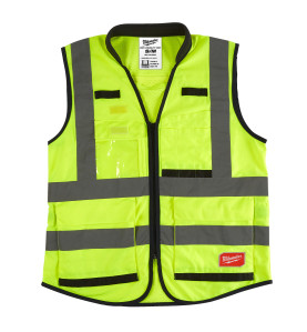 GILET PREMIUM HAUTE VISIBILTÉ JAUNE - S/M - 1 PC