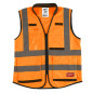 GILET PREMIUM HAUTE VISIBILTÉ ORANGE - S/M - 1 PC