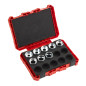 DIN13 Al (9pcs) - Coffret de matrices pour M18 HCCT109/42