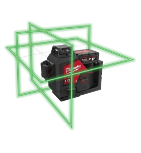 M12 3PLKIT-401P - Laser 3 lignes, vert,  haute visibilité, 12V, 4Ah