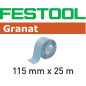 Abrasifs en rouleau 115x25m P80 GR Granat Festool