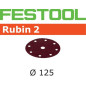 Abrasif STF D125/8 P60 RU2/10 Rubin 2 Festool