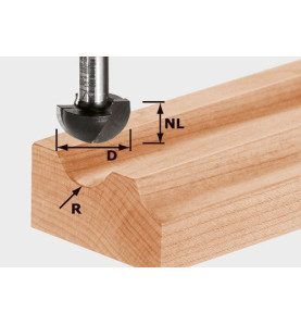 Festool Fraise à gorge creuse HW S8 R6,35