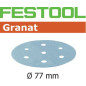 Abrasif STF D77/6 P80 GR/50 Granat Festool