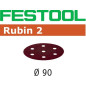 Abrasif STF D90/6 P120 RU2/50 Rubin 2 Festool