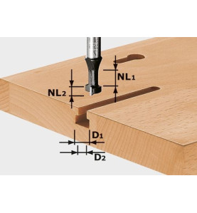 Festool Fraise à rainurer en T HW S8 D10,5/NL13