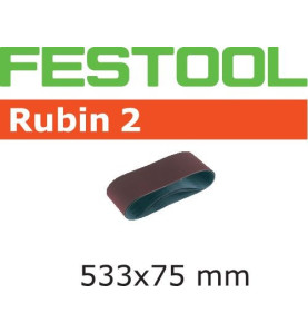 Festool Bande abrasive L533X 75-P40 RU2/10 Rubin 2