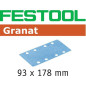 Abrasifs STF 93X178 P40 GR/50 Granat Festool