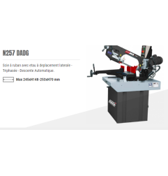 Scie à ruban 2480  semi auto droite gauche 2 vitesses 400V Art:N257DADG Code:8488056 Femi