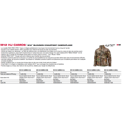 M12 HJCAMO6-0 - BLOUSON CHAUFFANT CAMOUFLAGE