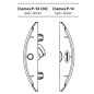 Clamex P-14 CNC - moitié de l'élément avec levier , 2000 pièces