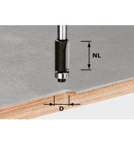 Fraise à affleurer HW S8 D12,7/NL25 Festool