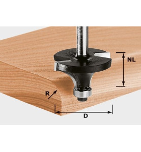 Fraise à moulurer HW S8 D16,7/R2 KL Festool