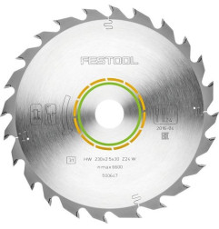 Lame de scie circulaire HW 230x2,5x30 W24 WOOD STANDARD Festool