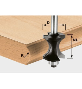 Fraise à moulurer demi-lune HW S8 D30/28 Festool