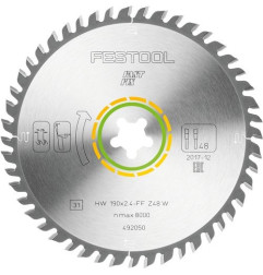 Lame de scie circulaire HW 190x2,4 FF W48 WOOD FINE CUT Festool