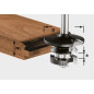 Fraise contre-profil pour languette HW S8 D43/21 A/KL Festool