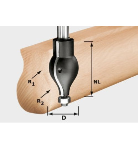 Fraise à profiler HW R20.5/16/D32/57 S12 Festool