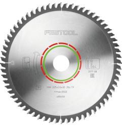 Lame de scie circulaire HW 225x2,6x30 TF64 LAMINATE/HPL Festool