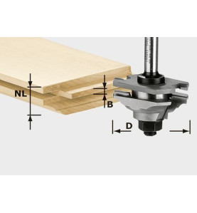 Fraise à languetter/profiler HW S8 D46 x D12-FD Festool